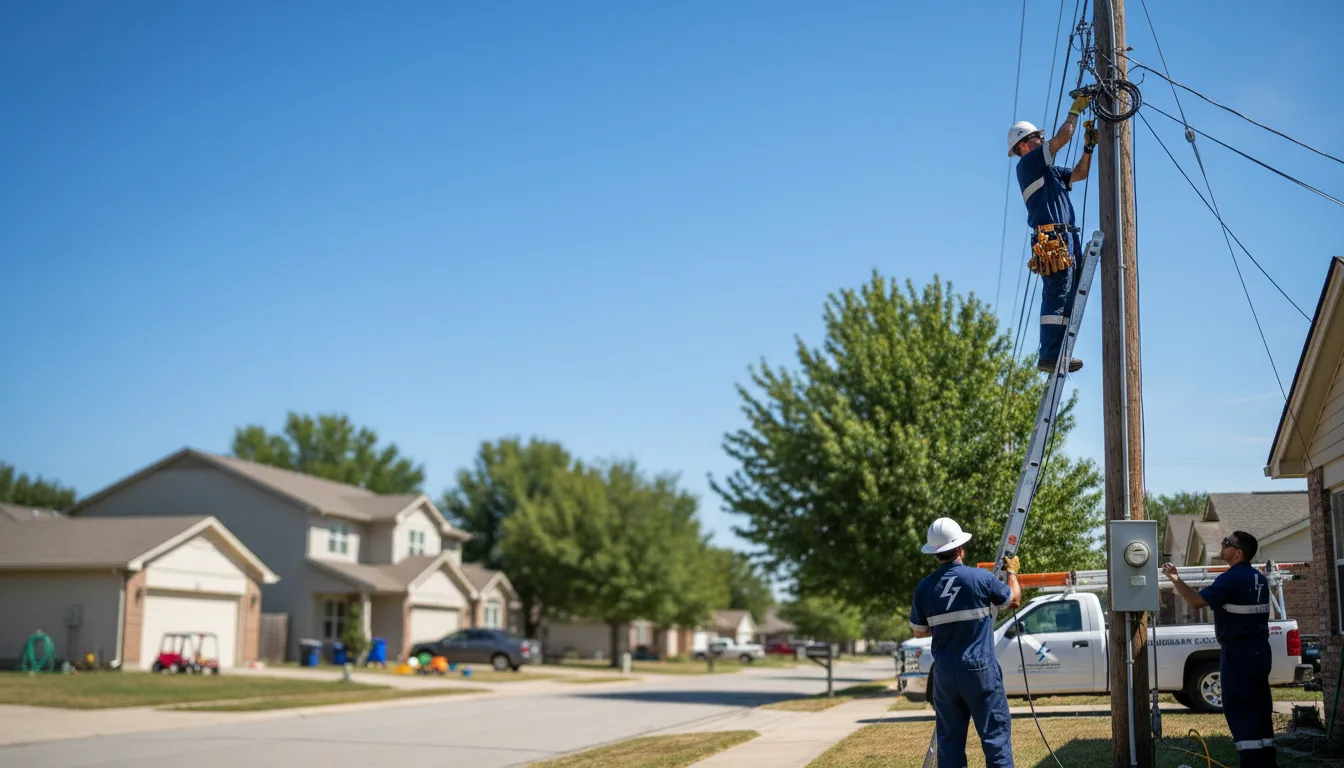 Residential electrician providing installation services in Lakeside, CT